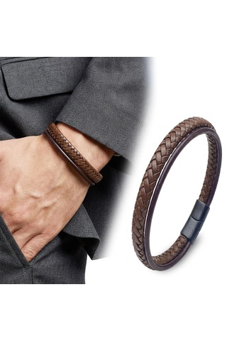 Moncuk Design Kahverengi Çoklu Deri Bileklik 33513b5d3