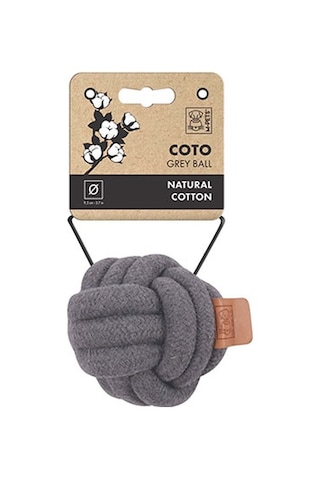 M-pets Coto Örgü Top Köpek Oyuncağı Gri 9,5 Cm 244-50026.01