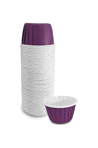 Kafem Mat Mor Muffin Kek Kapsülü 50li X 5 Paket - K13 Mor