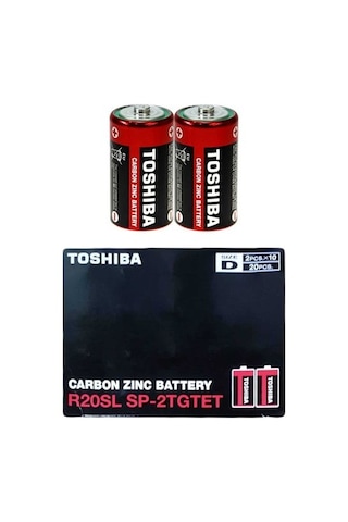Toshiba 20 Adet R20 Büyük Pil