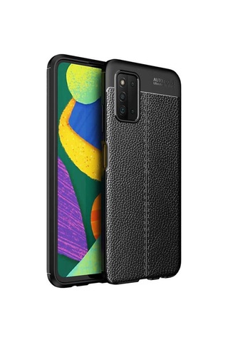 Samsung Uyumlu Galaxy A03S Kılıf Zore Niss Silikon Kapak-Lacivert