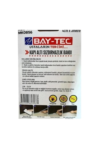 Baytec Kapı Altı Sızdırmazlık Bandı 40mm 3 Metre Diğer