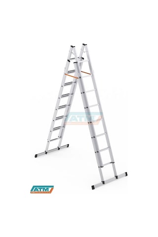 2,5*4=10+2=12 MT 80X25 ÇİFT SÜRGÜLÜ MERDİVEN
