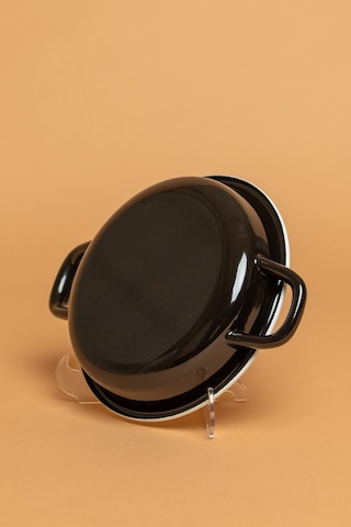 Velluto Nero Emaye Kulplu Siyah Sahan Ebutay Siyah