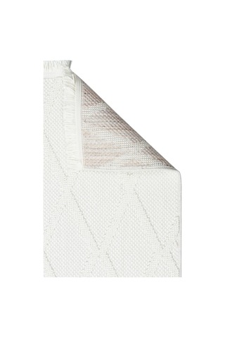 Bespoky Cozy 4 Cream Geometrik Modern Salon Halısı