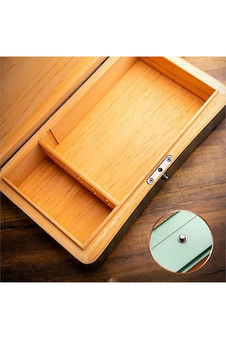 Lubinski Yeni Stil Slim Puro Kutusu Humidor Lake Gri 12's Lb-618