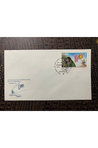 Cuba Küba İlk Gün Zarfı 1988 Xxx Aniv. De Las Comunicaciones Revolucionarias