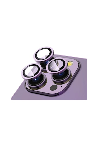 Noktaks - Apple Uyumlu iPhone 14 Pro - Kamera Lens Koruyucu - Cl-12 - T28125 - Derin Mor Derin Mor