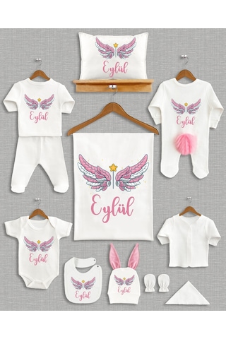 Bebeqon Bbqn1147 Ponponlu İsme Özel 11'li Organik Hastane Çıkışı Çok Renkli