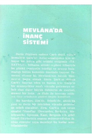 Mevlana'da İnanç Sistemi - Kamil Yaylalı