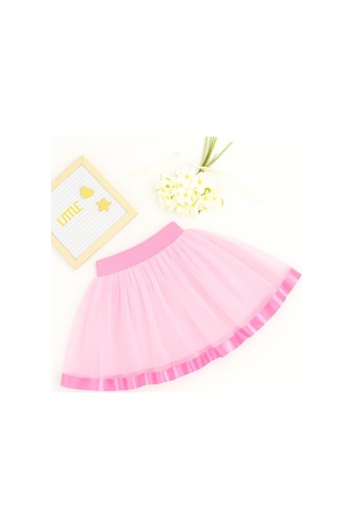 Esila Kids Kız Çocuk Etek Misineli Şık Etek Pembe