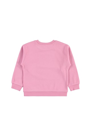 Civil Girls Renkli Kelebek Baskılı 2-5 Yaş Sweatshirt - Pembe Soft Pembe