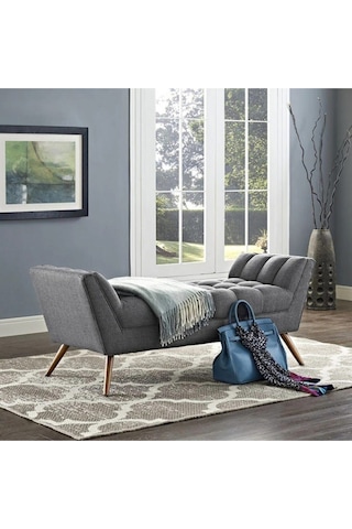 Anka Puf Bench Bank Antrasit