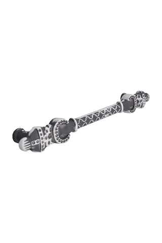 Coşafak Ventus Vn.1033.160.Gr+Wp Metal Siyah - Beyaz 160Mm Akslı Kulp