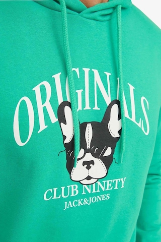 Jack & Jones Kapüşonlu Yeşil Erkek Sweatshirt 12244219 001