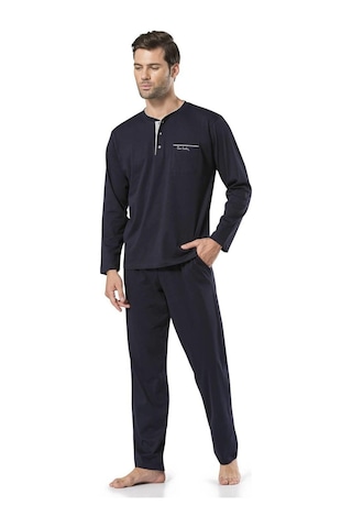 Pierre Cardin Erkek 5'li Set Şal Yaka Röpteşambır Takımı Lacivert