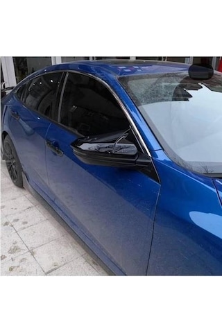 Ebal Otomotiv Honda Civic FC5 Batman Yarasa Ayna Kapağı Piano Black  / 2016-2021