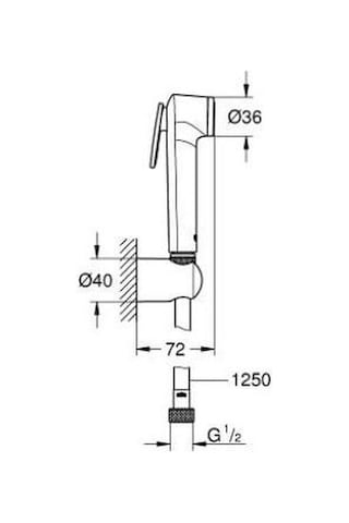 Grohe Tempesta F Taharet Duşu 27513AL1 Metal