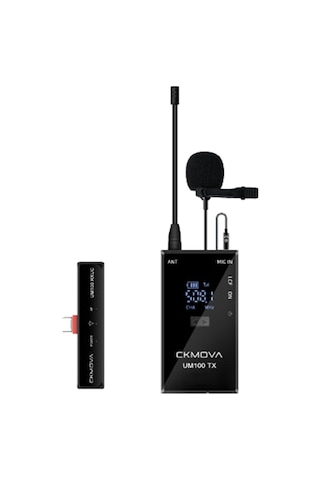 Ckmova Um100 Kit 3 Type C Girişli Kablosuz Yaka Mikrofon Seti