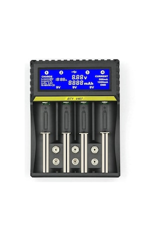 Çok Fonksiyonlu Pil Şarj Cihazı 18650 Lityum İyon Pil Nikel Metal Hidrit Nikel Kadmiyum Aa Aaa 9v Pil Şarj Cihazı Lcd Ekranlı Akıllı Şarj Cihazı