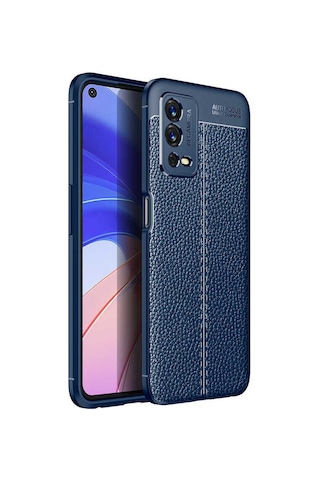 Oppo A55 4G Kılıf Zore Niss Deri Desenli Silikon Kılıf