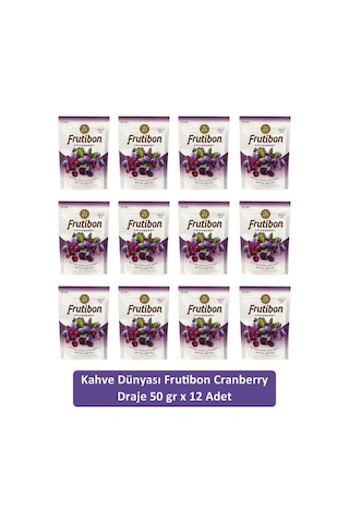 Kahve Dünyası Cranberry Frutibon Bitter Çikolata 12 x 50 G