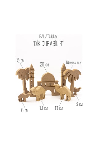 Neşeli Ahşap Des 11 Ayasafya Camii 20 Cm, Palmiye Ve Deve. Ramazan Ayına Özel Ahşap Boyama Etkinliği, Boyama Seti Model Tyb9r5uogpuvwhpp16
