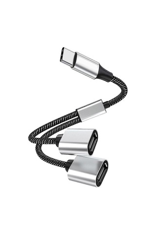 Usb'den 3 Usb 2.0 Hub Çift 4 Portlu Çoklu Ayırıcı Adaptör Otg Pc Dizüstü Bilgisayar Yüzey Aksesuarları Usb A Uzatma Güç Verisi