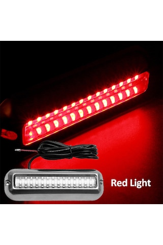 Jeehugo 316 Çelik 42 Led Su Altı Lambası, 10-30vdc, Ip68 Su Geçirmez, 90 Görüş Açısı, Kırmızı Işık, Yacht/tekne Kullanıma Uygun