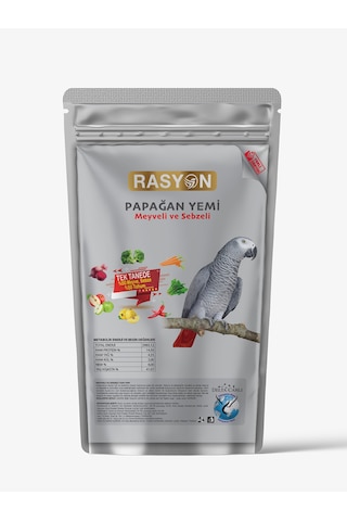 Rasyon Meyveli Ve Sebzeli Papağan Yemi 1 Kg