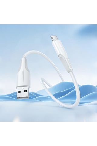 Borofone Bx119 Yeni Usb Usb-c / Tip-c Şarj Veri Kablosu, Uzunluk: 1m Beyaz