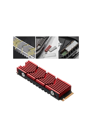 Suntek Ssd Isı Emici Kapağı Yüksek Performanslı Kırmızı