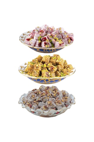 Çifte Kavrulmuş Karışık Antep Fıstıklı Lokum 150 Gr