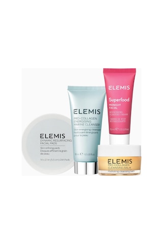 Elemis Midnight Glow Hediye Seti, Superfood Midnight Facial, Pro-collagen Marine Cleanser & Balsam Cilt Bakım Setleri