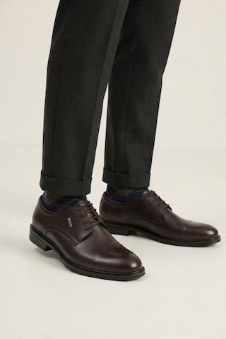 Pierre Cardin 121-006 Erkek Hakiki Deri Klasik Günlük Ayakkabı Kahve