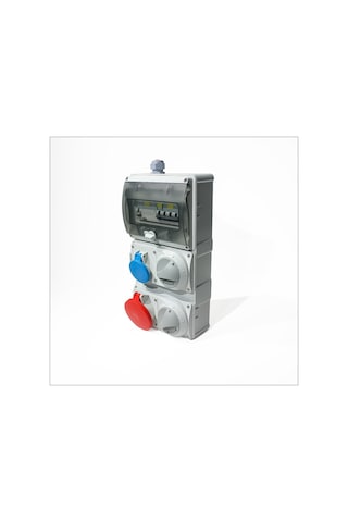 Novsen Ip44 Kombinasyon Panosu 1 Ad. 3x16a, 1ad. 5x32a Kilitli Priz
