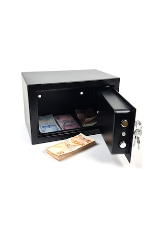 Para Kasası Anahtarlı Çelik Kasa 25X35X25Cm 2 Boy Cf009 25X35X25 - Cf009
