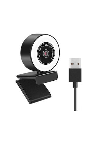 Vkemall 5mp Otomatik Odaklı Usb Web Kamerası - 3 Seviye Güzellik Işığı, Gürültü Azaltıcı Mikrofon, 360 Dönebilen, Usb3.0, Çok Amaçlı Taban