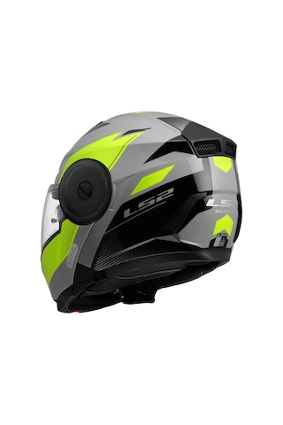 Ls2 Scope 2 Duria Çene Açılır Kask Siyah - Gri - Sarı