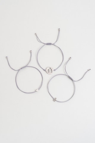 So Chic Anne Ve Çocukları 18 Ayar Beyaz Altın Kaplama Gümüş Bileklik Beyaz