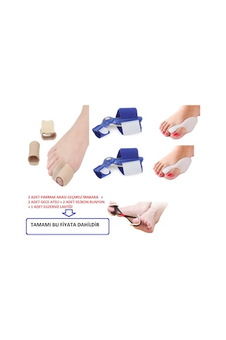 Halluks Valgus Gece Ateli  Düzeltici Tedavi Ayak Parmak Full Set