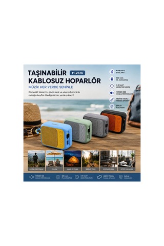 Bluetooth Wireless Mini Hoparlör Speaker Renkli Type-c Şarjlı 5w Mikrofon - Kart Girişi Pl-4692 Bx40