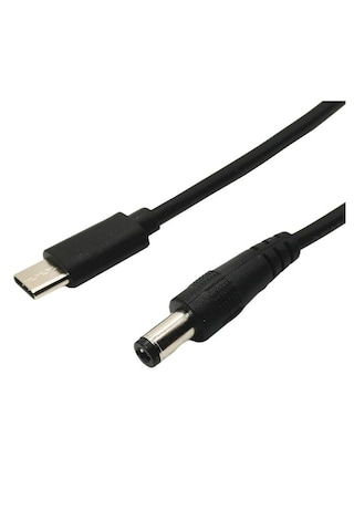 Type C To Dc 12v Pd 5.5 2.5mm Adaptör Çevirici Power Şarj Kabl...