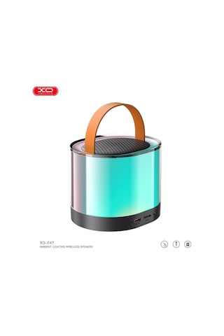F47 20w Rgb Işıklı 1200 Mah Bluetooth Kablosuz Usb-c Girişli Hoparlör Ve Karaoke Mikrofonu Set