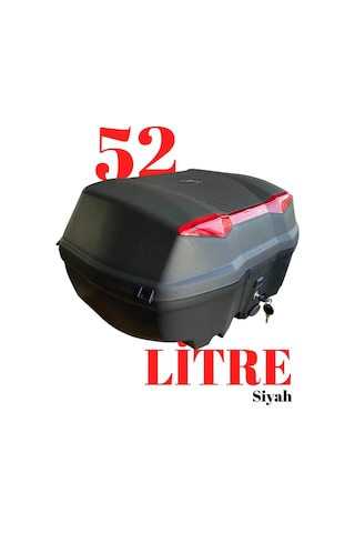 52 Litre Motosiklet Çantası Topcase Çift Kask Alır Tien Sırt Dayama Pedli Otomatik Kilitli Arasmto