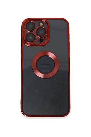 Apple iPhone Uyumlu Uyumlu 14 Pro Kılıf Slot Silikon - Kırmızı