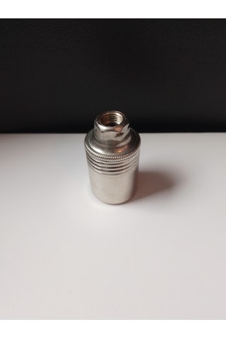 Orgun Dekoratif E14 Düz Krom Metal Duy 10'lu