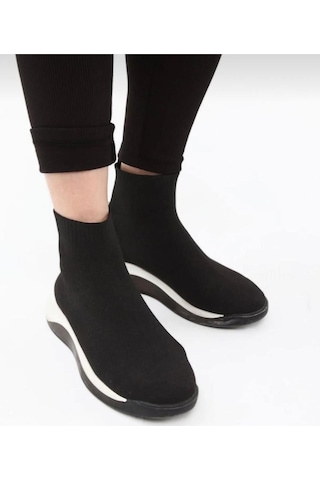 Misschic Kadın Siyah Yüksek Bel Içi Polarlı Şardonlu Fitilli Termal Tayt Siyah