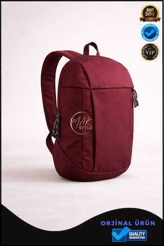 Overpet Günlük & Outdoor Sırt Çantası 10 L Hafif, Konforlu Ve Çok Amaçlı Kullanım Bordo