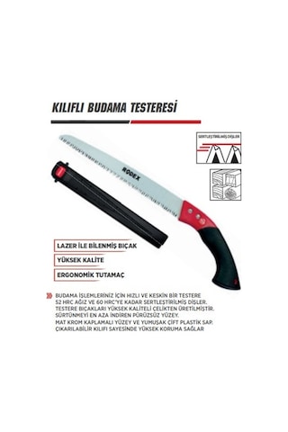 Rodex Kılıflı Budama Testeresi 300 Mm Kalın Diş